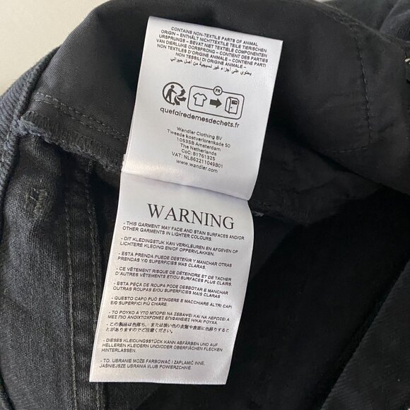 NWT Wandler Comfort Poppy Black Straight Leg Black Denim Jeans - Picture 14 of 16